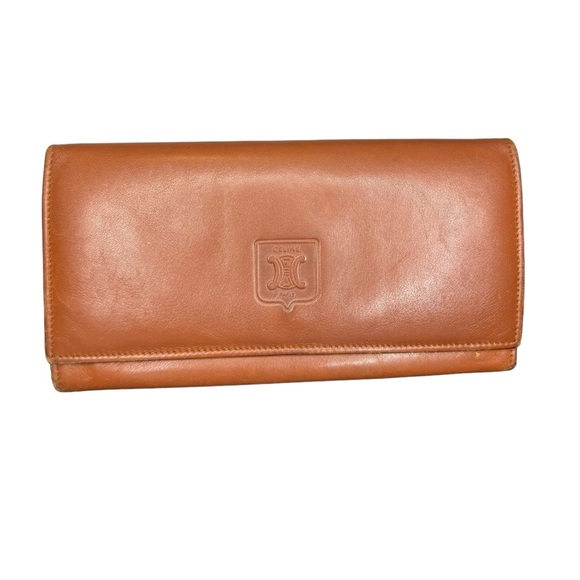 Celine Handbags - Celine Vintage Long Leather Wallet